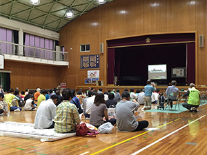 夜間避難訓練