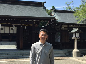 竈山神社清掃