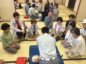 防災教室AED
