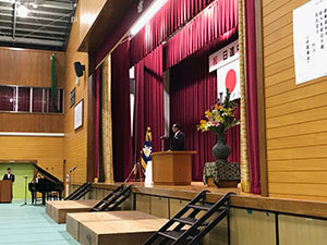 和歌山市立日進中学校入学式