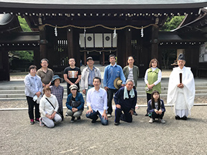 竈山神社清掃