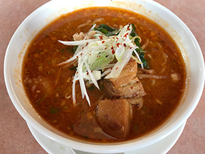 試作品の味噌ラーメン