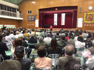 宮小学校で個人演説会