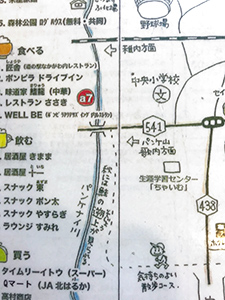 北海道中川町 案内図