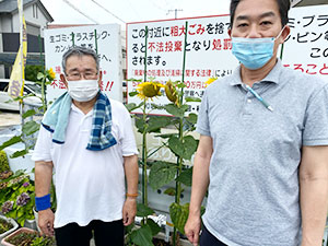 大川小学校のひまわり