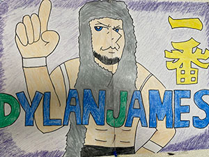 プロレスラーのディラン・ジェイムスさん