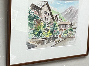 玉岡先生の水彩画