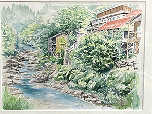 玉岡先生の水彩画