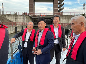 首都圏外郭放水路 視察