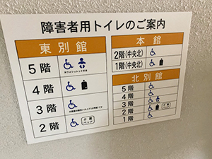 県庁内 障がい者用トイレ