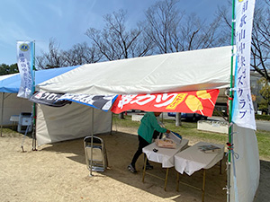 和歌山城イベント準備作業