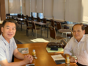 元県議会議員の立谷さん意見交換
