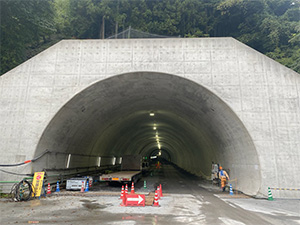 大滝トンネル工事現場の視察2