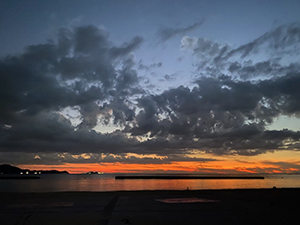 和歌浦の夕日
