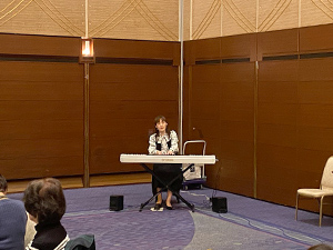 茶道部会例会 ピアニスト宮井さんショパンの演奏