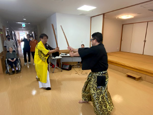慰問活動 抜刀術