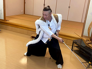 慰問活動 抜刀術