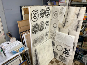 岡崎先生のアトリエ